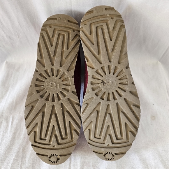 UGG Kristin Fuchsia Suede Wedge Boot - Picture 3 of 9